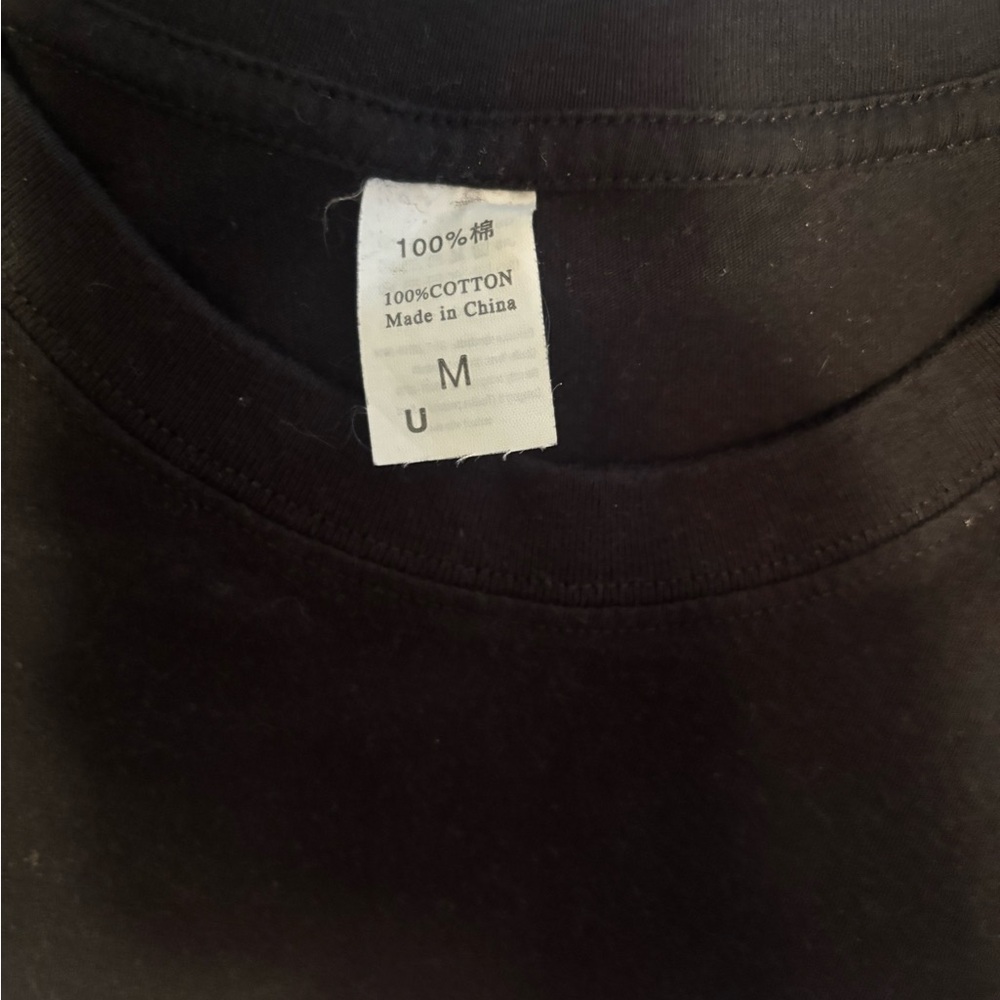 Janet Jackson Graphic Tee Black Cotton Size M - Picture 4 of 4